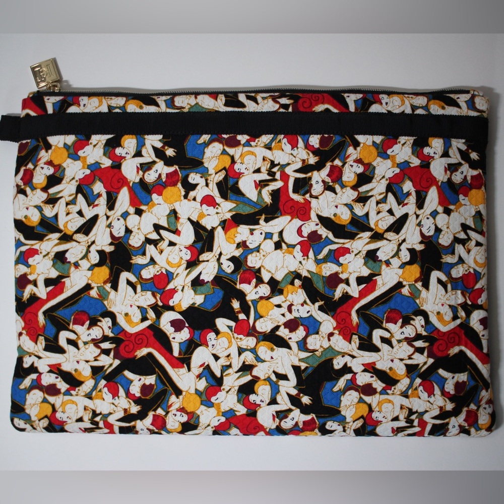 Carolina Herrera (Target x Neiman Marcus) Vibrant Patterned Cosmetic Bag 2 Set - Picture 3 of 7